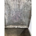 Old Metal Bakers Ltd Biscuits Tin - 25cm x 23cm x 23cm
