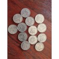 13 x 20c Coins