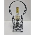 Metal Wine Holder / Wine Bottle Stand - Just Beautiful Detail!