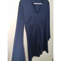 Navy Woolworths Long Sleeve Dress - Size Small