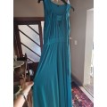 Beautiful Turqouise evening dress - Size 34 - Great fit!