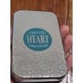 Perfect Teachers gift - Keyring in tin box - It takes a big heart to shape little minds - New