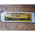 Vintage Apex Pressure Stove Prickers - In original packaging