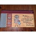 Pencil Case - Africa Themed - new - Never used - 25cm x 12cm