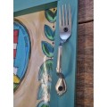 Beautiful Large Tray with fork handles - Great condition