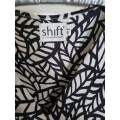 Drawstring Black and White dress by Shift - Size M