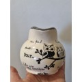 Milk Jug with owl detail - made to look rustic