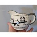 Milk Jug with owl detail - made to look rustic