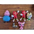 6 x Toy figurines - Including Peppa Pig