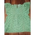 Green Poetry Top - Size 10