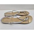 The Lisa King Collection Sandals - Gold and Silver - Size 7
