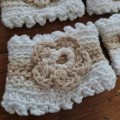 6 x Hand Crafted Serviette Rings - 100% Cotton Crochet