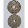 2 x Southern Rhodesia One Penny - 1938 & 1939