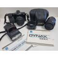Minolta Dynax 7000i Camera with lenses, etc