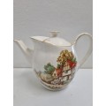 Vintage Crown Clarence Staffordshire England Teapot - no chips or cracks