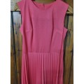 Beautiful Vintage Dress - Size 10 - Coral colour