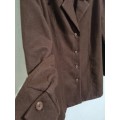 Vintage Dark Brown Jacket - Size 36