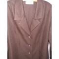 Vintage Dark Brown Jacket - Size 36