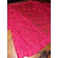 Red Lace short jacket - Size 8
