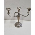 Silver Plated candle holder - Good Quality Heavy item - Needs a clean