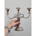 Silver Plated candle holder - Good Quality Heavy item - Needs a clean