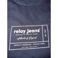 Navy Relay Jeans T-shirt - Size M