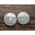 2 x 5c coins - 1983 & 1985