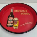 Vintage Beck`s Beer Advertising Tray - Beer Tray - Made in Germany