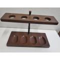 Wooden Pipe stand - holds 4 pipes