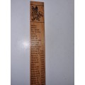 Wooden Ruler - British History Rulers