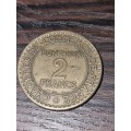 1923 Commerce Industrie 2 Francs coin