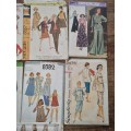 10 x Vintage Ladies Clothing patterns