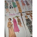 6 x Vintage Ladies Dress Patterns