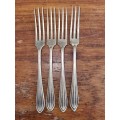 4 x Small Vintage EPNS Forks - Made in England
