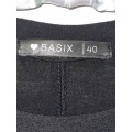 Black Truworths Basix Dress with button detail - Size 40
