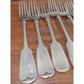 8 x Extra Large Forks - All stamped incl Patosi Silver, Nevada Silver, Bengal Silver