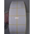 Very Large roll of white stickers - sticker size 3cm x 3cm each.  Very Large heavy roll!!
