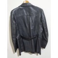 Beautiful Black Genuine Leather Jacket - Size M