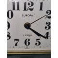 Vintage Europa 2 Jewels Alarm Clock - Germany