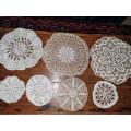 7 x Beautiful Crochet Doilies