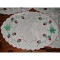 10 x Vintage Embroidered Doilies