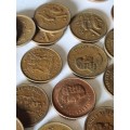 68 x 1c coins