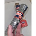 Vintage Eveready Torch - Flashlight - Never used - In Original Packaging - Chrome Plated Heavy Gauge