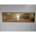 Solid Brass letter plate - letter box plate