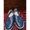 Navy Julz Leather Shoes - Size 7