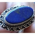 Vintage Blue Genuine Lapis Lazuli Ring