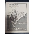 Gandhi First Day Cover (Missing S) 1948 15 August Bombay Rare Air Mail Registered South Africa