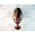 Traditional Russian Faberge Style EASTER Egg with Icon of Mother Mary.