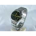 Rare Original Automatic Orient Luxury Wrist Watch Triple Star Day & Date, Black Dial.