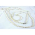 Vintage Long Fresh Water Pearl Necklace